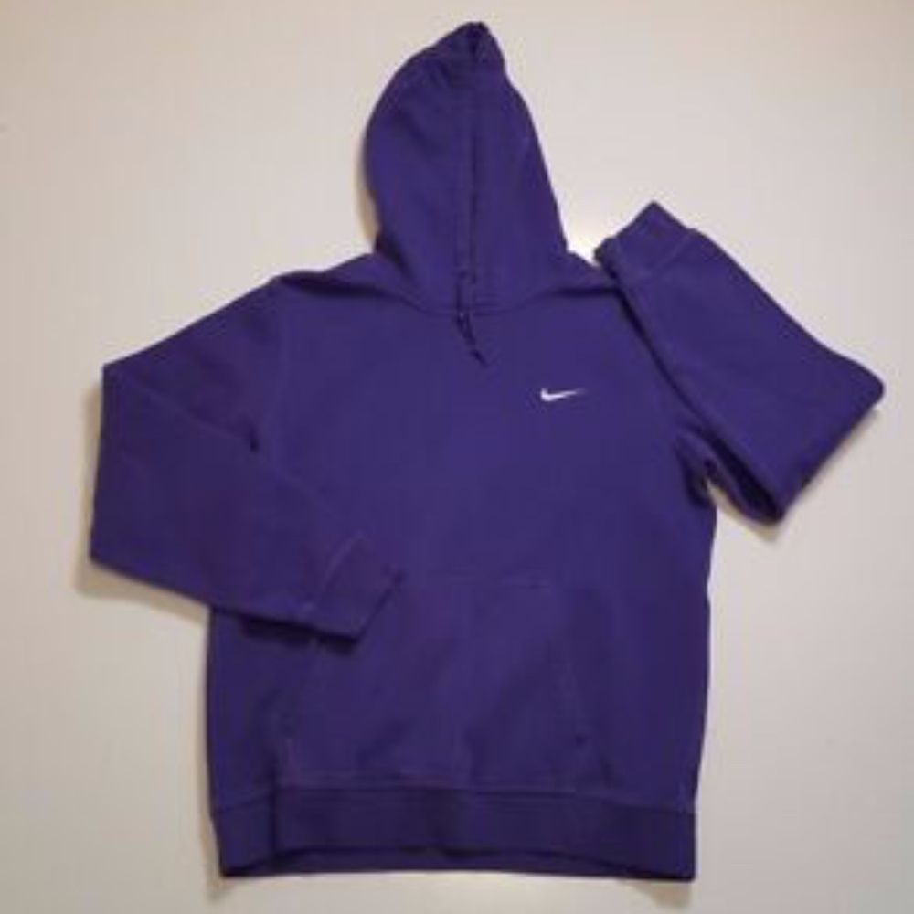 Purple Nike Cotton Hoodie
